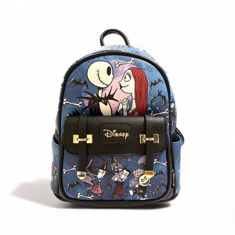 The Nightmare Before Christmas Mini Faux Leather Adjustable Strap Backpack